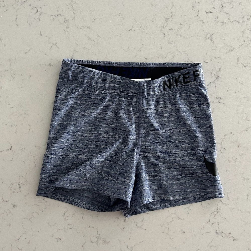 Nike Pro Blue Biker Shorts in Size Small